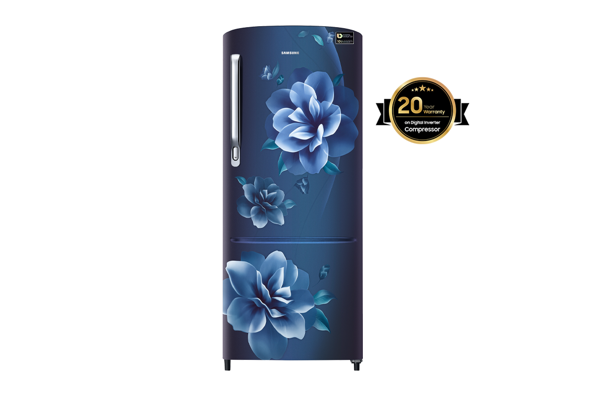 RR24A272ZCU Samsung Single Door Refrigerator with Digital Inverter Technology, 230L